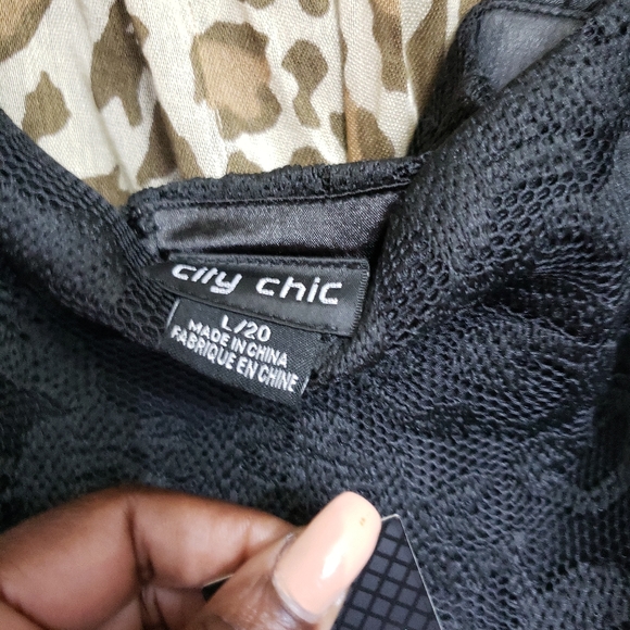 Black Cocktail Dress, Lace , Plus size - Picture 4 of 6